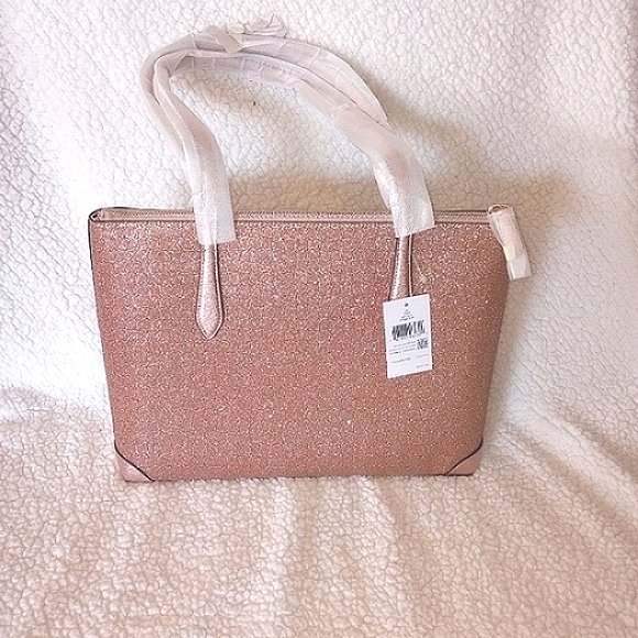 Kate Spade Glitter Fabric Rose Gold; Sold Out; NWT - Picture 2 of 7